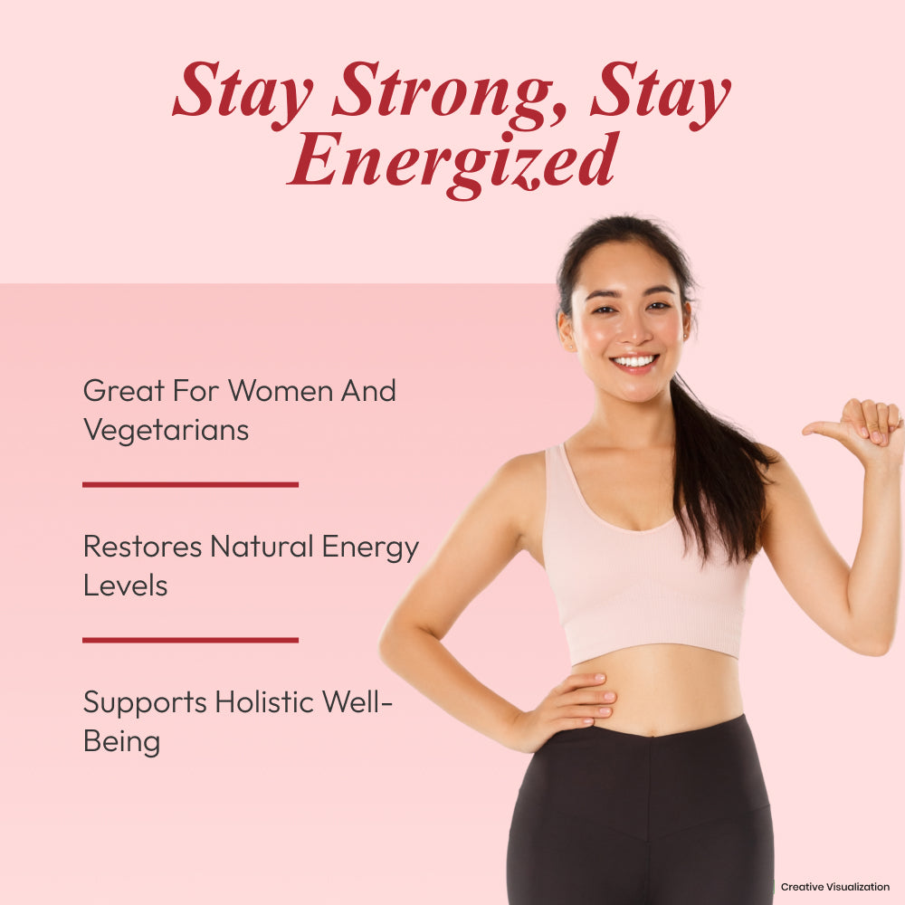 Patanjali Nutrela Iron Complex 36 mg – Vegetarian Capsules for Energy Support & Healthy Cell Formation | Iron Supplement for Adults | 120 Capsules