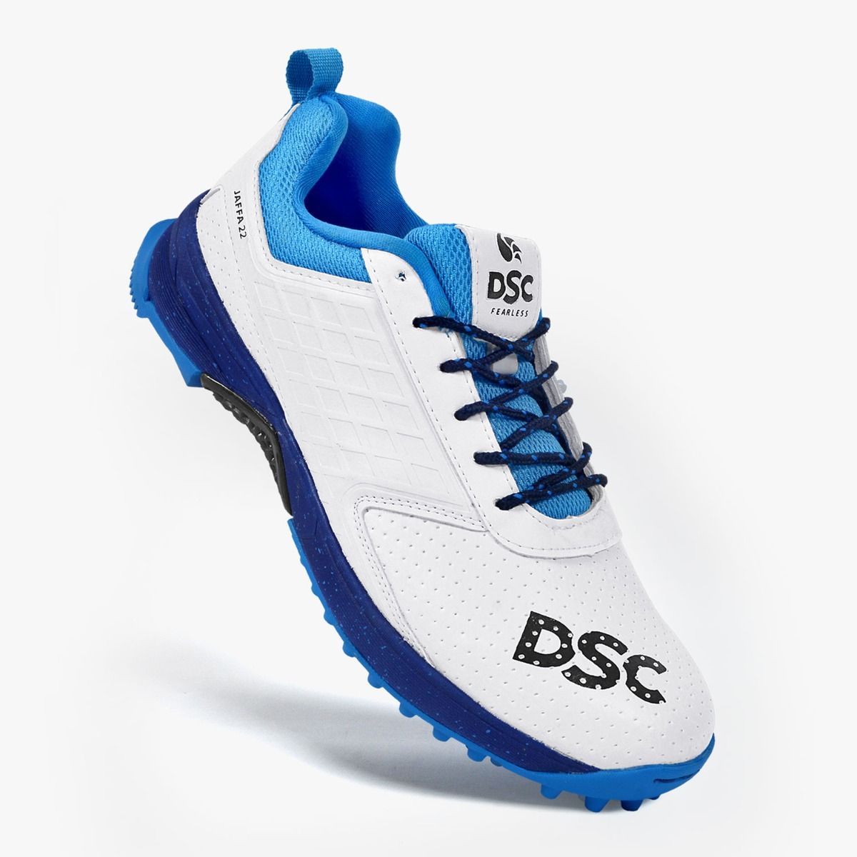 DSC Jaffa 22 Cricket Sport Shoes | for Men & Boys | Breathable Mesh | Non-Slip Sole | Improved Stability | Embossed Design | Durable & Lightweight