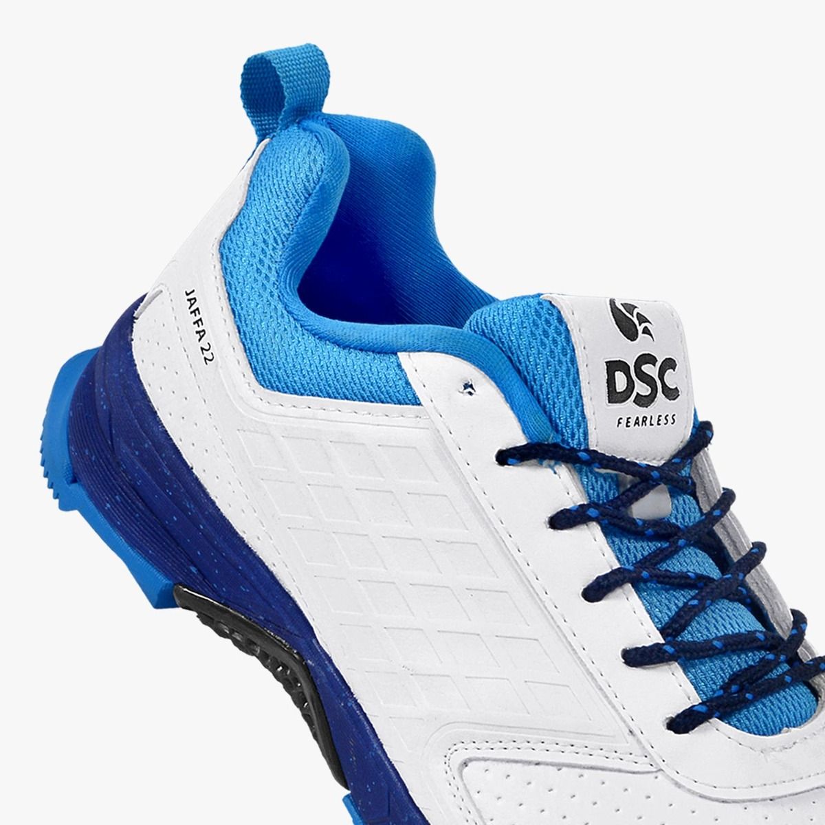 DSC Jaffa 22 Cricket Sport Shoes | for Men & Boys | Breathable Mesh | Non-Slip Sole | Improved Stability | Embossed Design | Durable & Lightweight