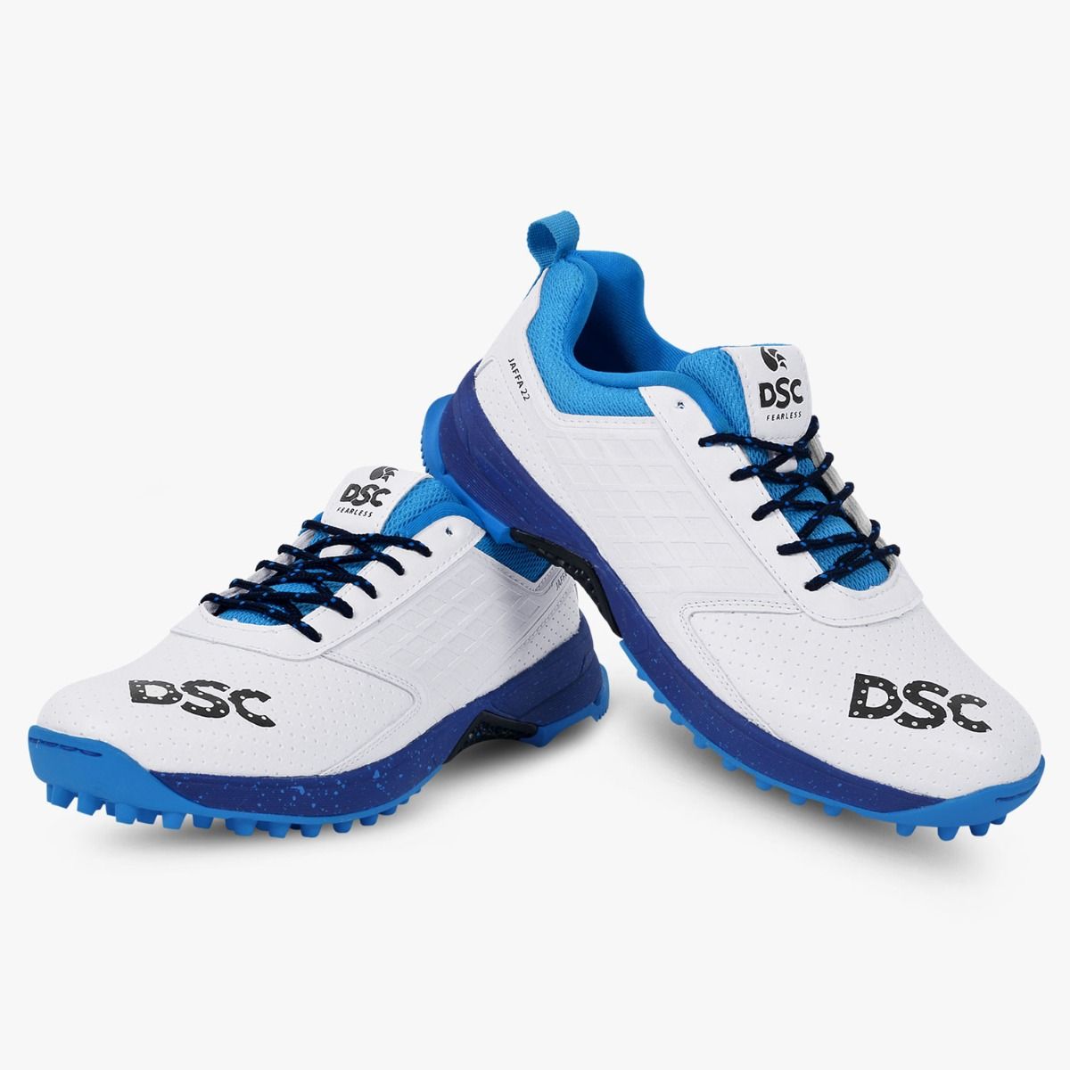 DSC Jaffa 22 Cricket Sport Shoes | for Men & Boys | Breathable Mesh | Non-Slip Sole | Improved Stability | Embossed Design | Durable & Lightweight