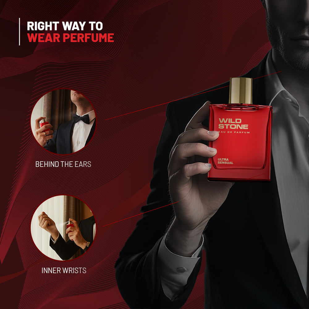 Wild Stone Ultra Sensual Eau de Parfum Perfume, 100 ml (3.4 Fl oz) | Aromatic Fougere | Long-Lasting Fragrance | Perfect for Active Lifestyle | Skin Friendly | Cruelty-Free