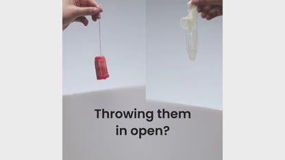 Sirona Condom & Tampon Disposal Bags | Leak-Proof, Odor-Locking Opaque Bags | Discreet Sanitary Disposal Bags for Tampons, Condoms & Small Personal Waste