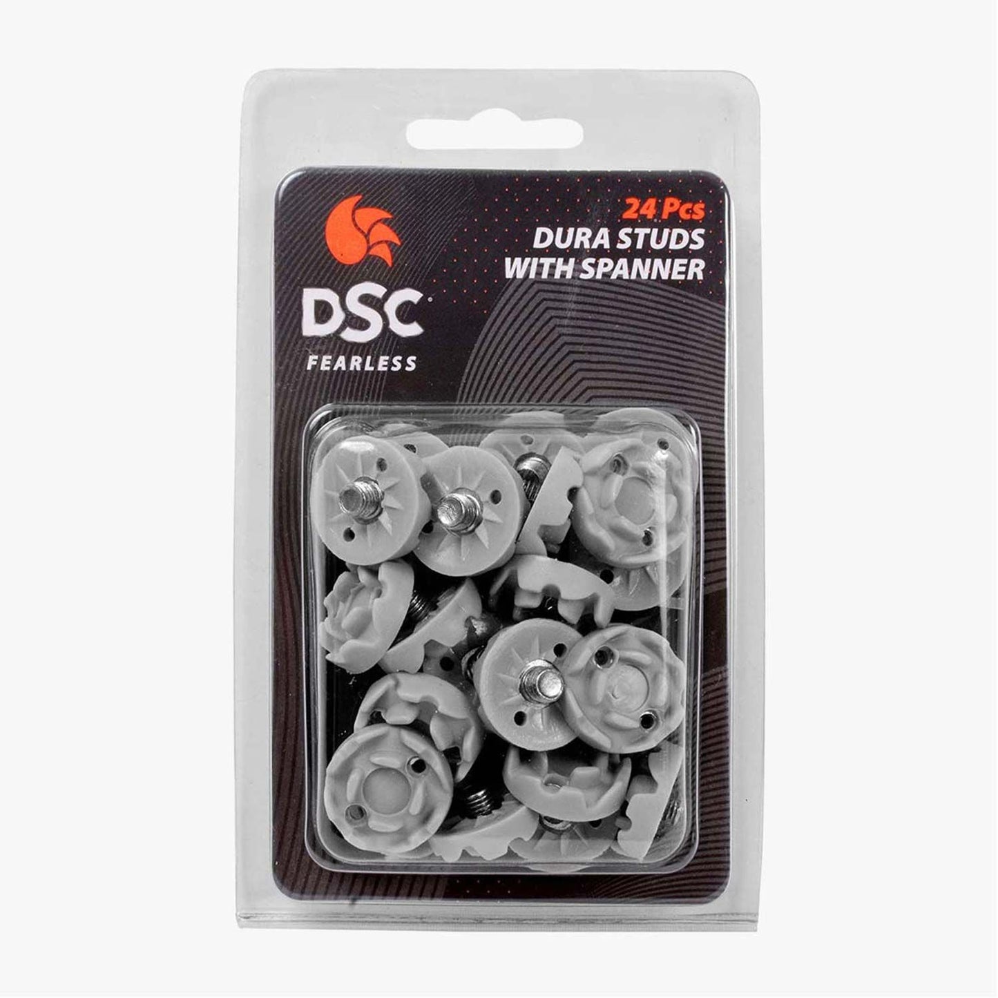 DSC Cricket Shoes Rubber Studs & Spanner | Color: Grey | Size: Standard | Material: TPU | Durable & Strong | Provide Excellent Grip | Easily Replaceable