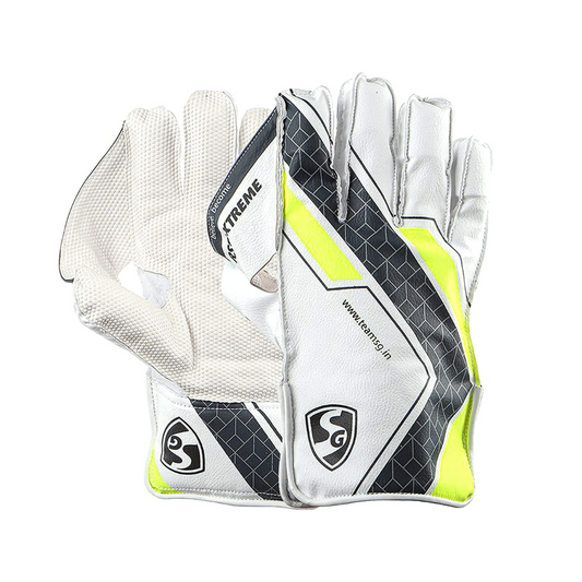 SG RSD Xtreme Wicket Keeping Gloves | Color May Vary | Men’s Size | Leather | Men | Ultra Soft Leather | High Flexibility | PP Sheet for Grip | Heavy Duty Palm Protection | Professional Quality
